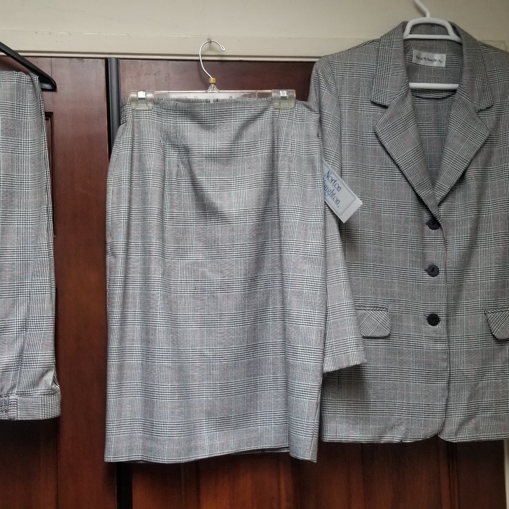 Norton McNaughton NWT Skirt, Slacks & Blazer Black